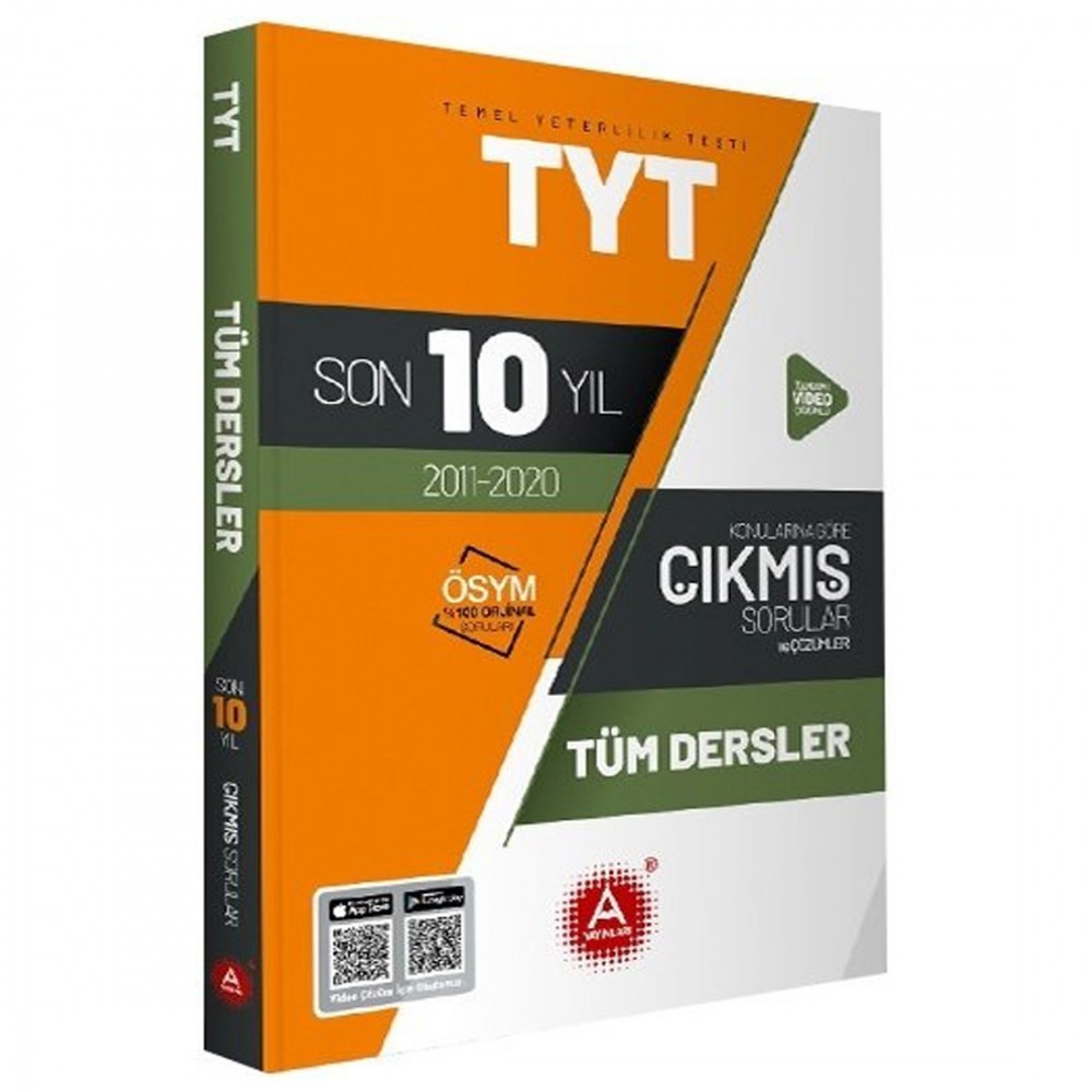 A YAYINLARI SON 10 YILIN ÇIKMIŞ TYT SORULARI VE ÇÖZÜMLERİ