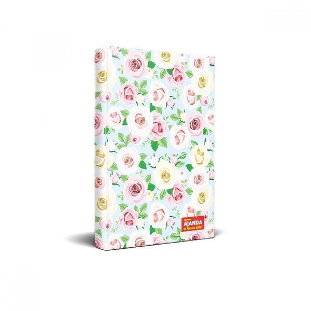 HALK SÜRESİZ AJANDA VE PLANLAMA DEFTERİ BEYAZ GÜL