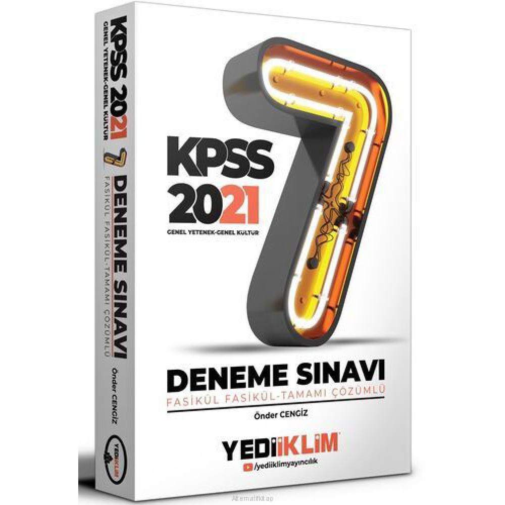 YEDİ İKLİM 2021 KPSS GY-GK ÇÖZÜMLÜ 7 Lİ DENEME