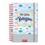 Hoş Geldin Bebek Anı Defteri 17*24 120 syf - Temalı