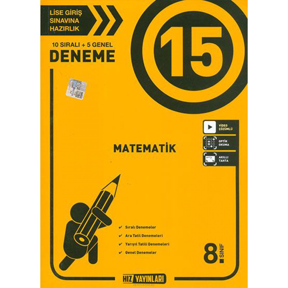 HIZ 8. SINIF MATEMATİK 15 Lİ DENEME