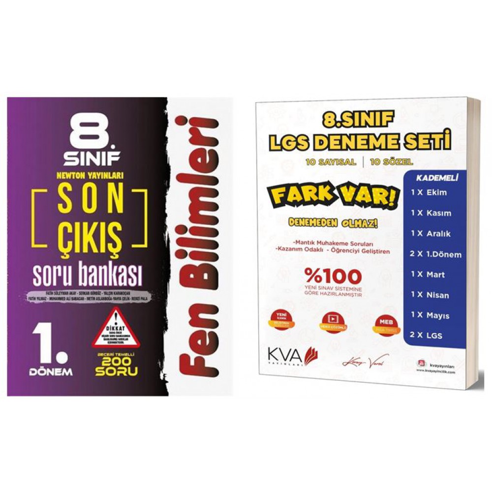 LGS 8.SINIF FARK VAR DENEME VE FEN BİLİMLERİ SORU BANKASI SET