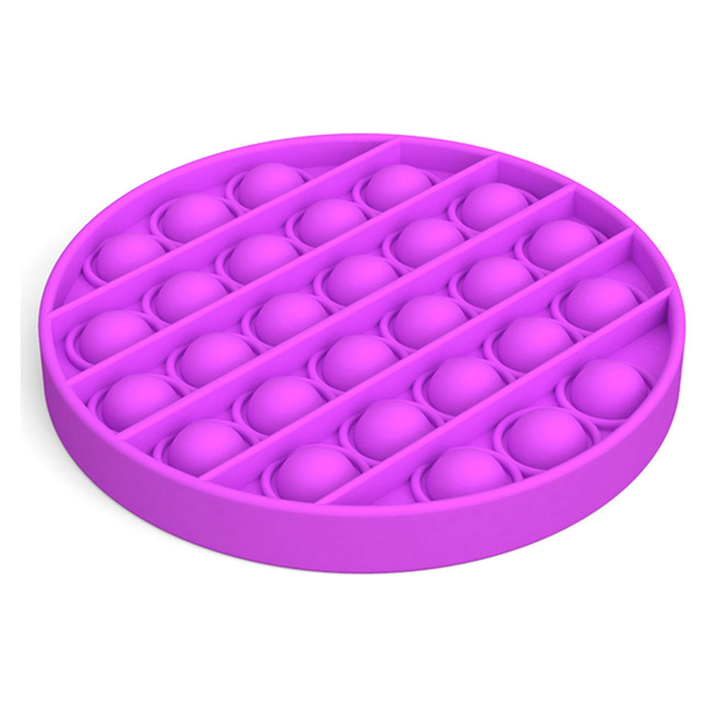 Pop İt Duyusal Oyuncak Özel Pop Stres Yuvarlak Mor