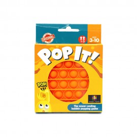Pop İt Duyusal Oyuncak Özel Pop Stres Yuvarlak Turuncu