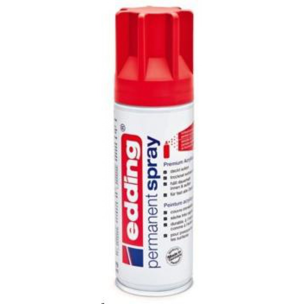 EDDİNG AKRİLİK SPREY BOYA 200ml TRAFFİC KIRMIZI MAT E-5200