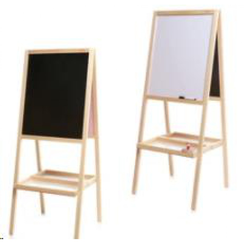 ABC ÇİFT TARFLI AYAKLI AHŞAP YAZI TAHTASI