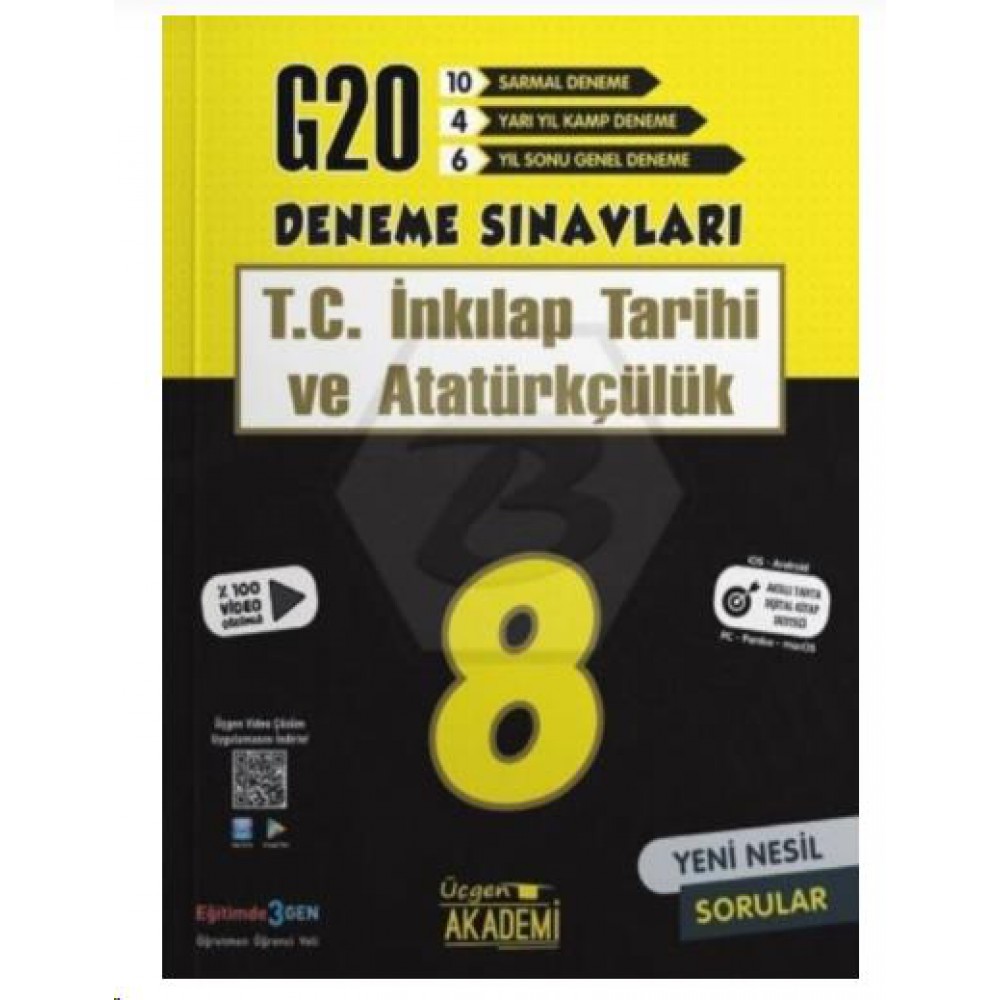 ÜÇGEN AKADEMİ 8.SINIF T.C. İNKİLAP TAR.VE ATATÜRKÇÜLÜK 20 Lİ DENEME 