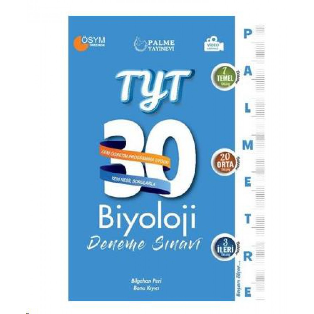 PALME TYT BİYOLOJİ 30 LU DENEME SINAVI