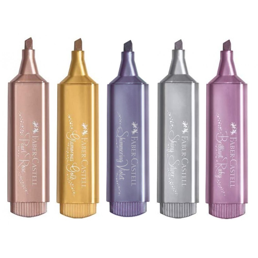 Faber Fosforlu Kalem 5'li Metalik Renkler