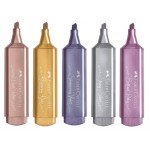 Faber Fosforlu Kalem 5'li Metalik Renkler