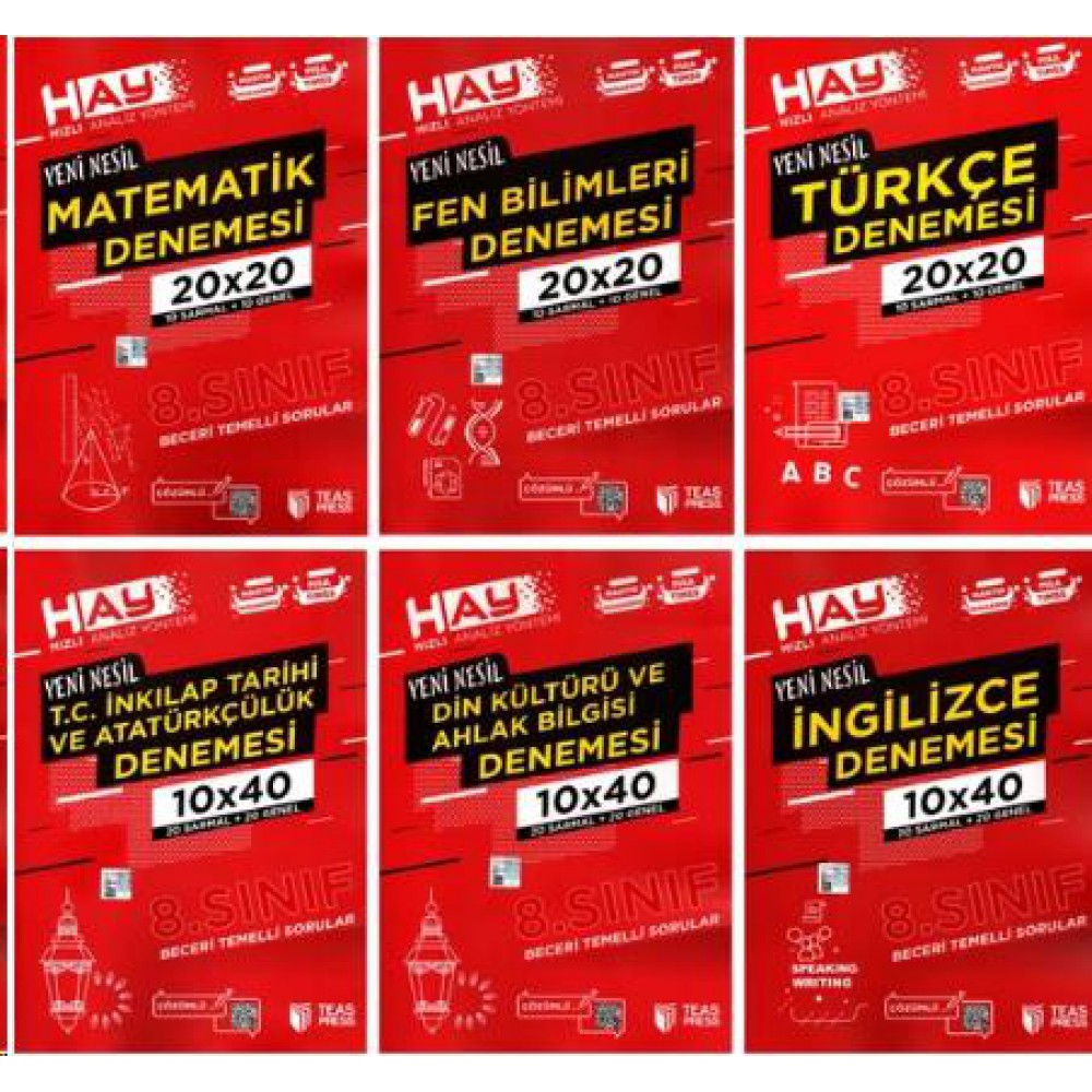 TEAS PRESS LGS 6'LI BRANŞ DENEME SETİ