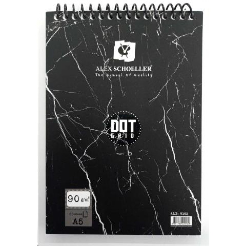ALEX ÇİZİM DEFTERİ A5 90gr 60 LI DOT GRID ALX9162