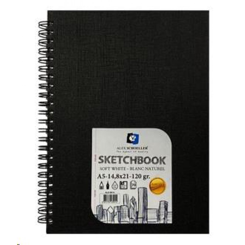 ALEX SCHOELLER ESKİZ SERT KAPAK SPR. 120gr A5 70 yp. ALX-9914