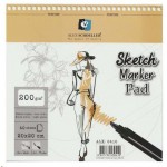 Alex Schoeller Sketch-marker Pad 200 Gr 40lı Spiralli 20x20 spr.