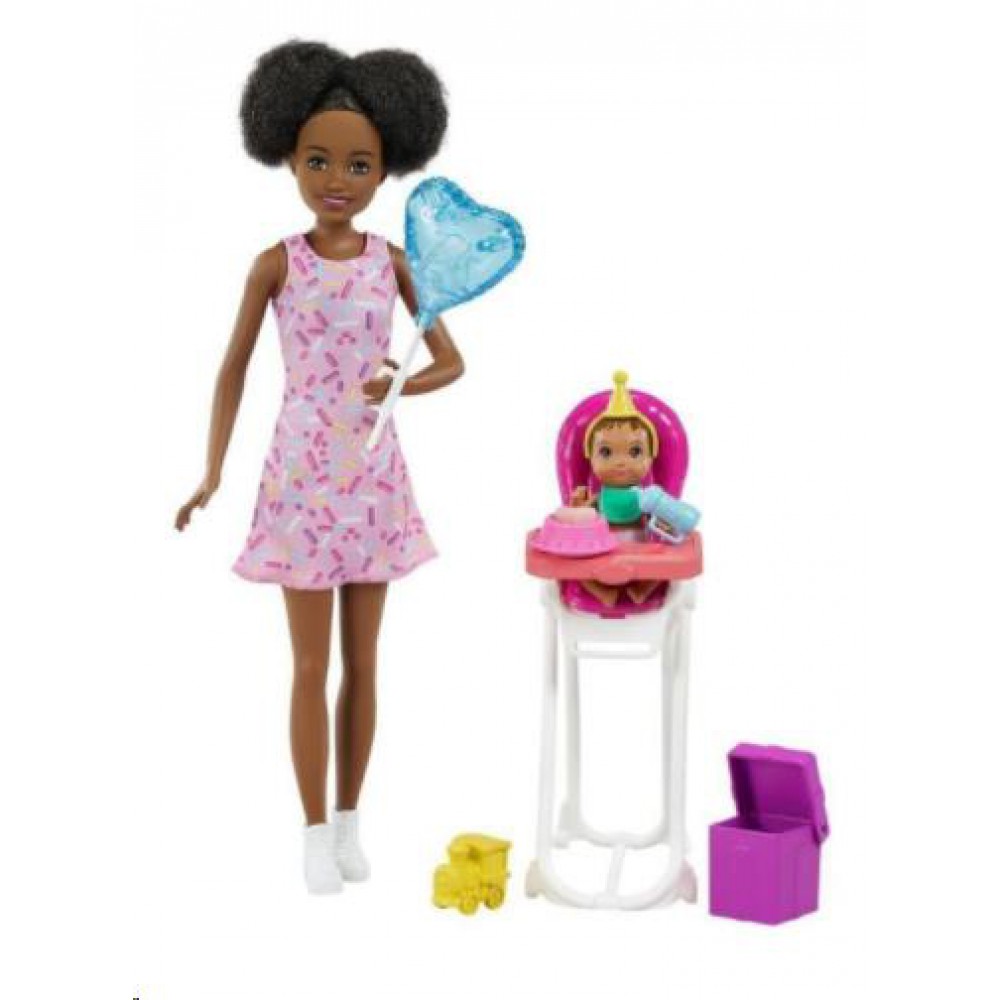 MATTEL BARBIE BEBEK BAKICISI BEBEĞİ VE AKSESUARLARI FHY97