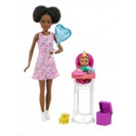 MATTEL BARBIE BEBEK BAKICISI BEBEĞİ VE AKSESUARLARI FHY97