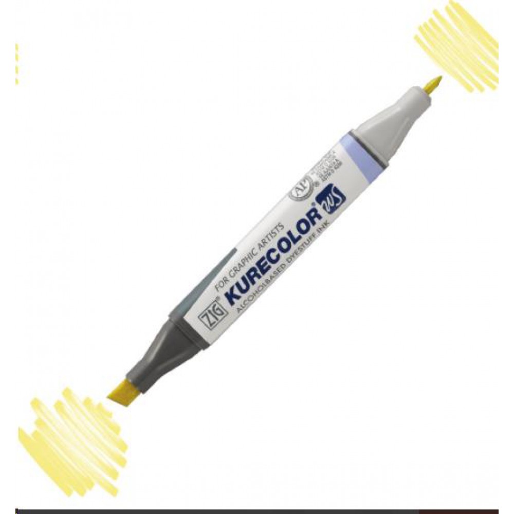 Zig Kurecolor Kc3000 Twin S Marker Kalem 100 Pale Yellow
