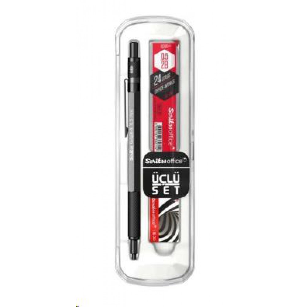 SCRİKSS VERSATİL 0,5MM GRAPH-X METAL COLOR ANTRASİT 3 LÜ SET