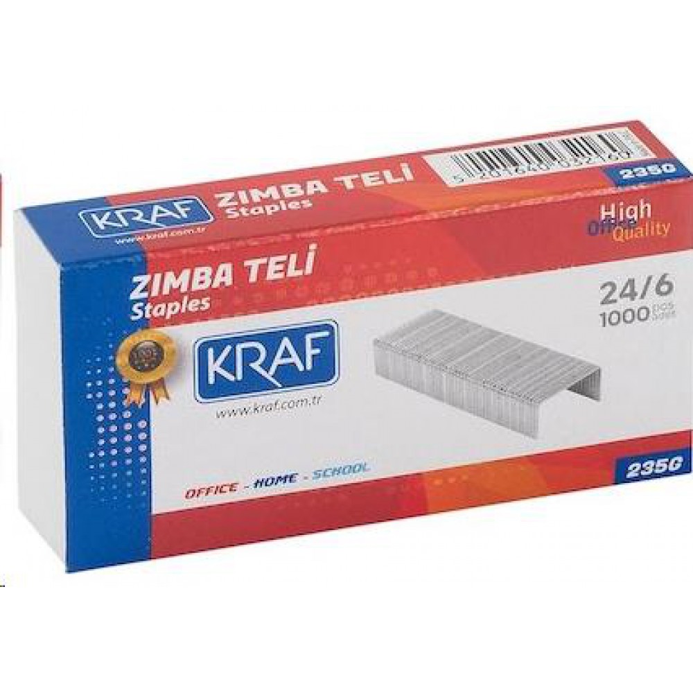 KRAF ZIMBA TELİ 24/6 STAPLES 1000'Lİ 235 G