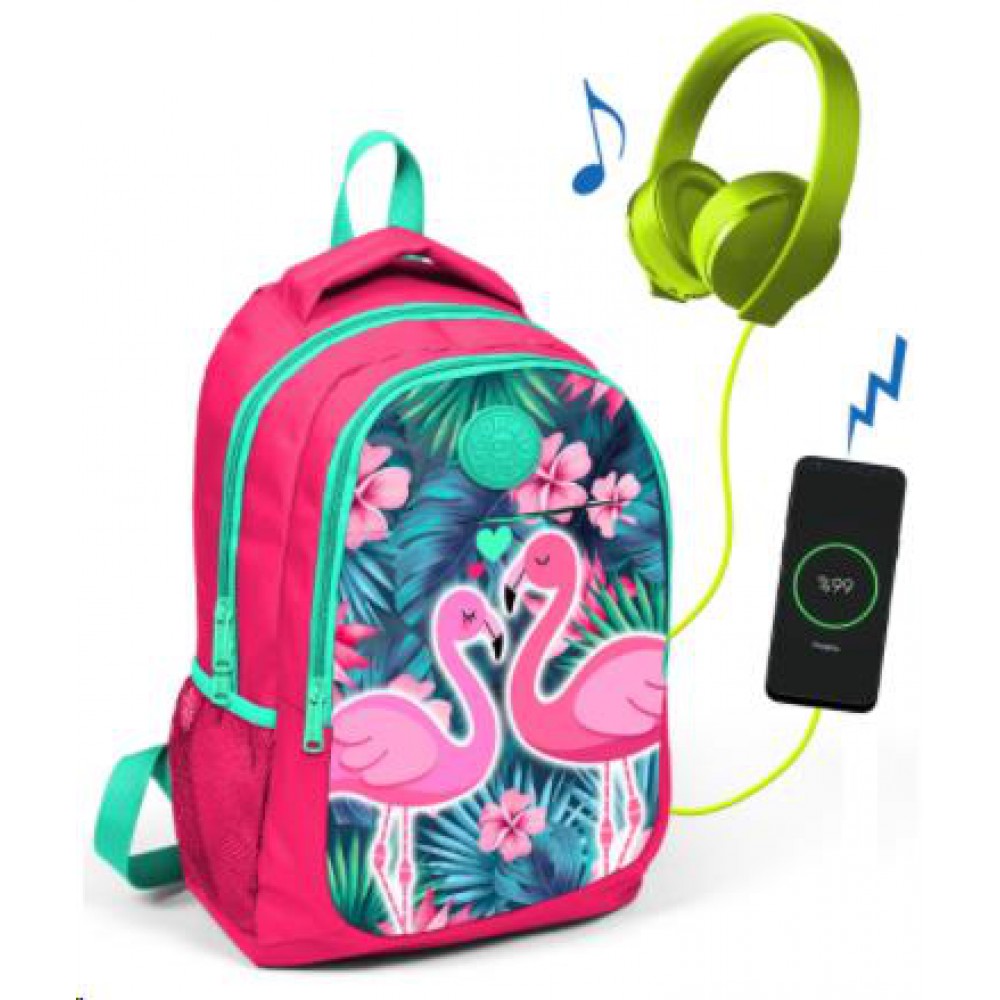 CORAL HIGH SIRT ÇANTA (USB+AUX SOKETLİ) SMS-23416