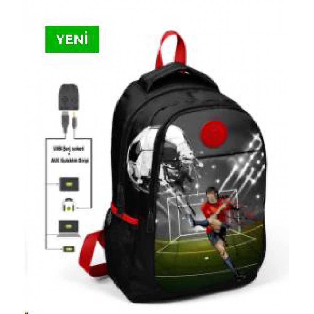 CORAL HIGH SIRT ÇANTA (USB+AUX SOKETLİ) SMS-23419