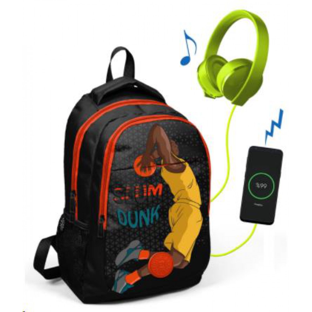 CORAL HIGH SIRT ÇANTA (USB+AUX SOKETLİ) SMS-23418