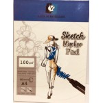Alex Scholler Sketch Marker Pad A4 160gr 40yaprak ALX:936