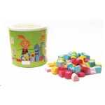 BİGPOİNT AHŞAP KOVALI 60 PRÇ.GEOMETRİK ŞEKİL DESENLİ