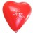 BALONEVİ I LOVE YOU BASKILI KALP BALON KIRMIZI 10 LU