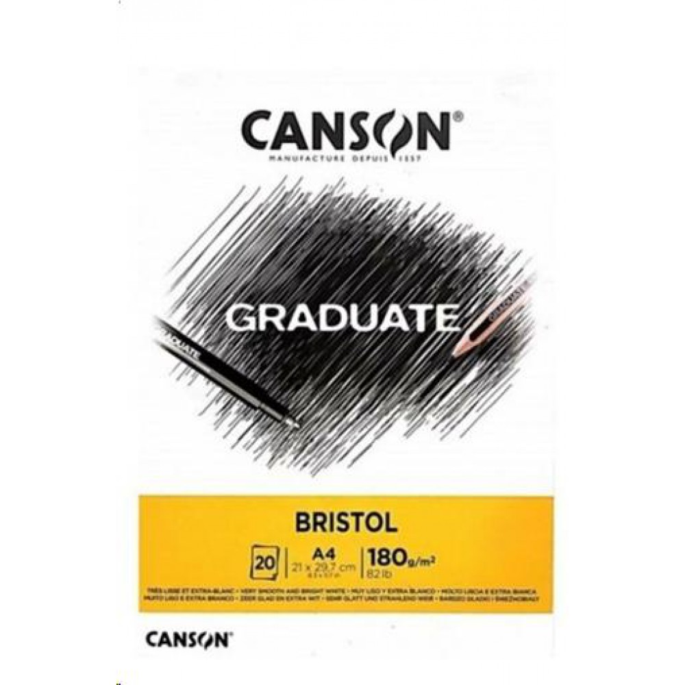 CANSON PAD CANGRAD BRİSTOL 204 A4 180g 20syf