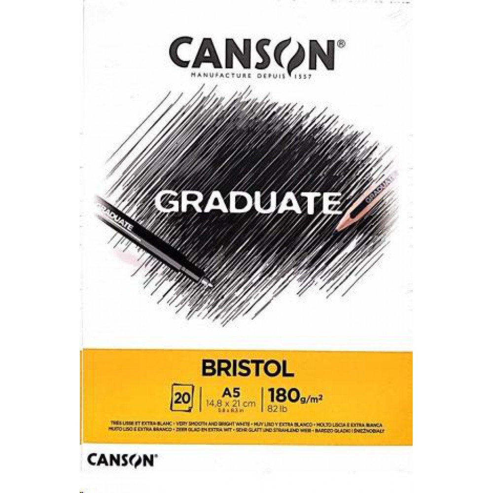 CANSON PAD CANGRAD BRİSTOL 204 A5 180g 20syf