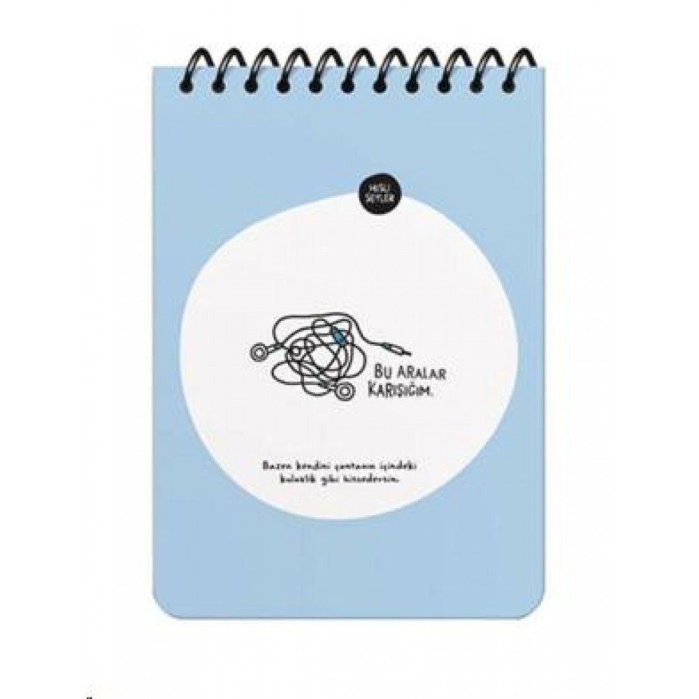 Keskin Color Hisli Şeyler A6 Çizgili Defter - Bu Aralar Karışığım 