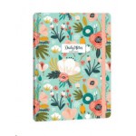 Keskin Colors A5 80 Yp. Çizgili Sert Kapak Ciltli Daily Notes Garden Flowers Yeşil