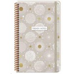 Keskin Color Trendy Notes Tarihsiz Spiralli Sert Kapak Iç Kapak Desenli 80 Yp. Çizgili 