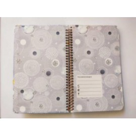 Keskin Color Trendy Notes Tarihsiz Spiralli Sert Kapak Iç Kapak Desenli 80 Yp. Çizgili Ajanda