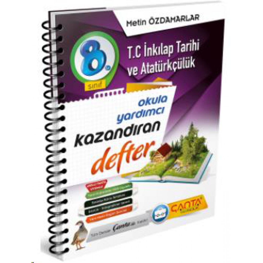 ÇANTA 8.SINIF TC.İNKİLAP TARİHİ  KAZANDIRAN DEFTER