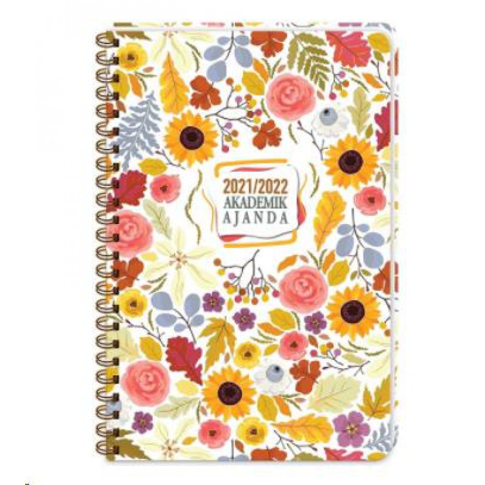 KESKİN 17*24 SPİRALLİ AKADEMİK AJANDA-SUNFLOWER 2021/2022