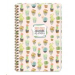 KESKİN 17*24 SPİRALLİ AKADEMİK AJANDA-CACTUS 2021/2022