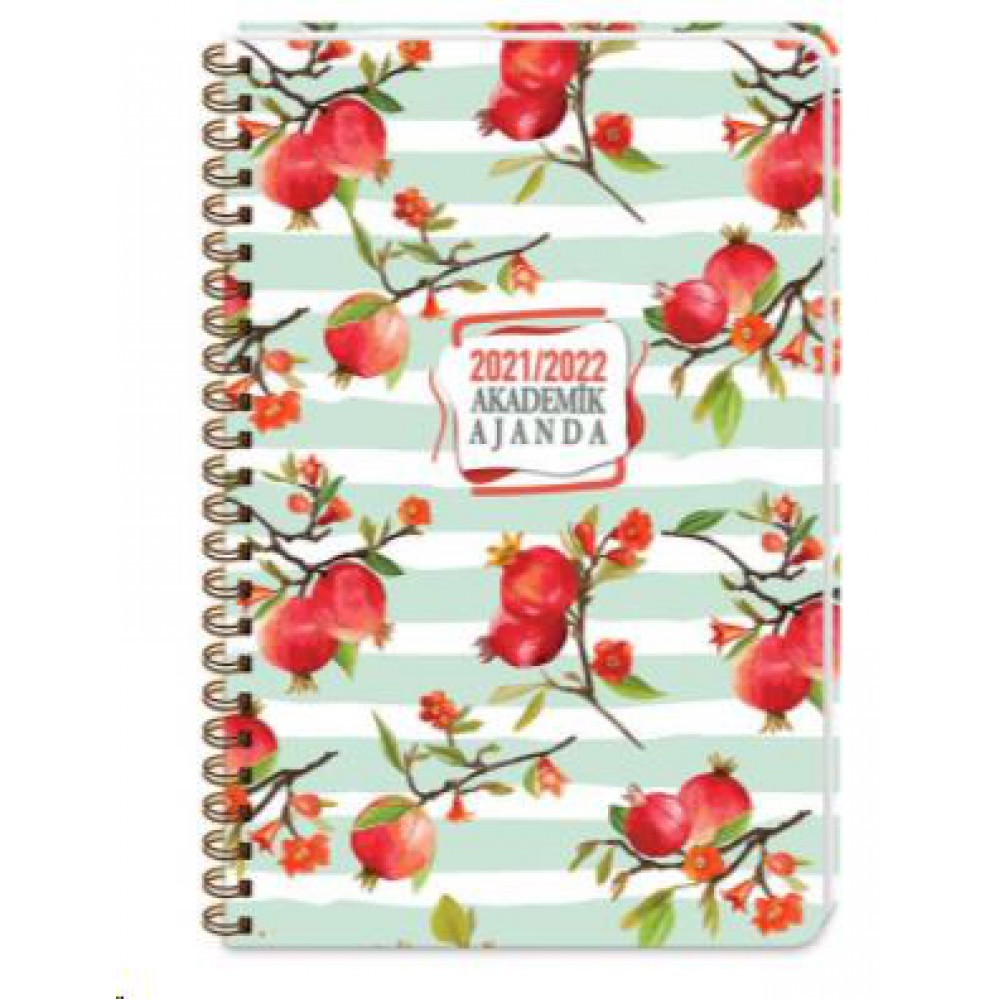 KESKİN 17*24 SPİRALLİ AKADEMİK AJANDA-GARNET 2021/2022
