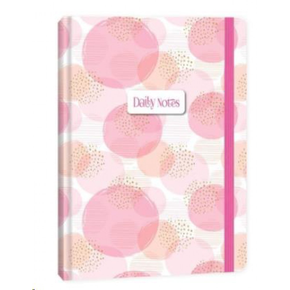 KESKİN DEFTER DAİLY NOTES BUBLES PEMBE A5 80 YP ÇİZGİLİ
