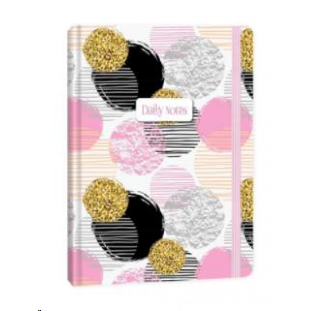KESKİN DEFTER DAİLY NOTES BUBLES SİYAH A5 80 YP ÇİZGİLİ