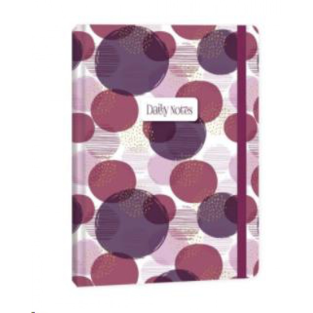 KESKİN DEFTER DAİLY NOTES BUBLES MOR A5 80 YP ÇİZGİLİ