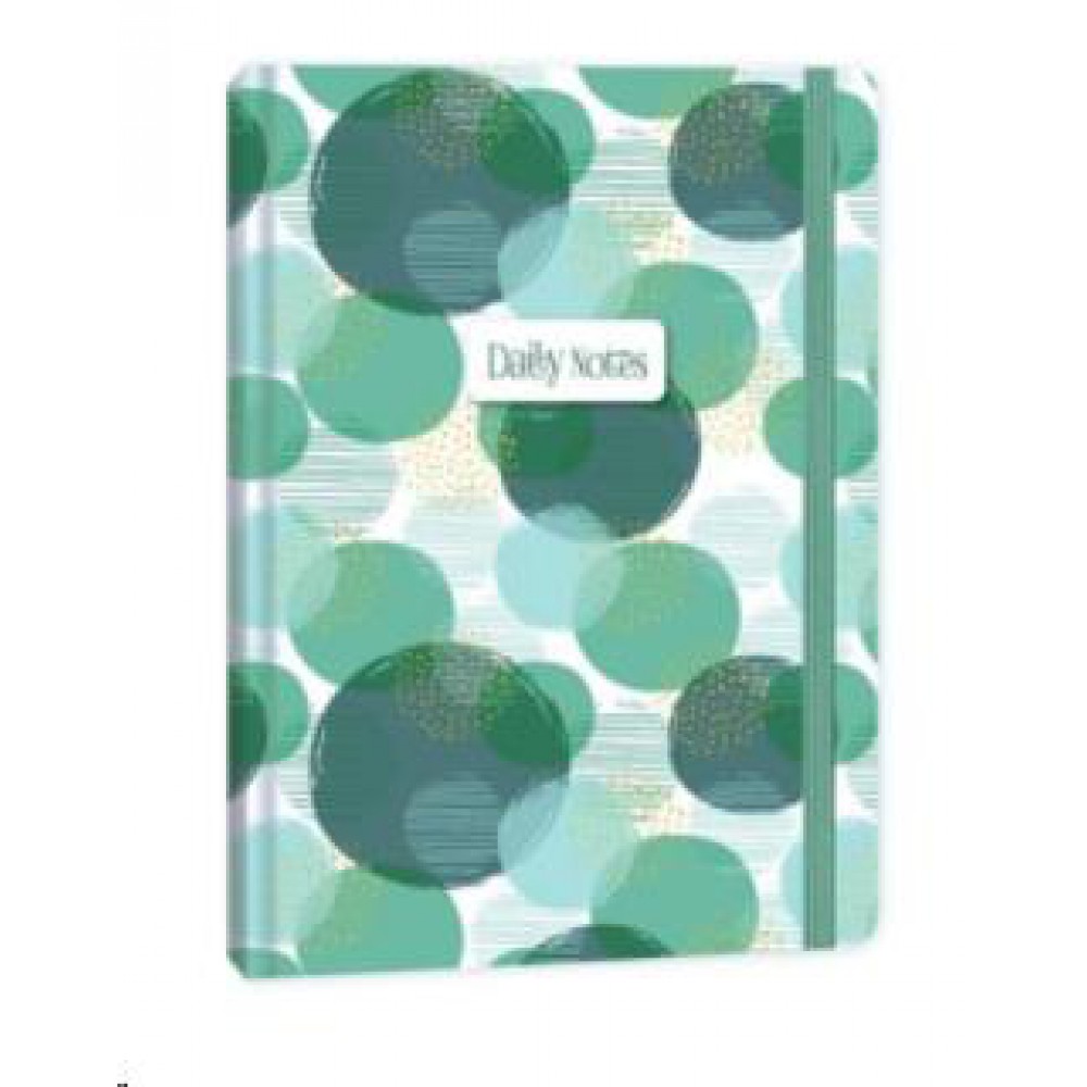 KESKİN DEFTER DAİLY NOTES BUBLES YEŞİL A5 80 YP ÇİZGİLİ