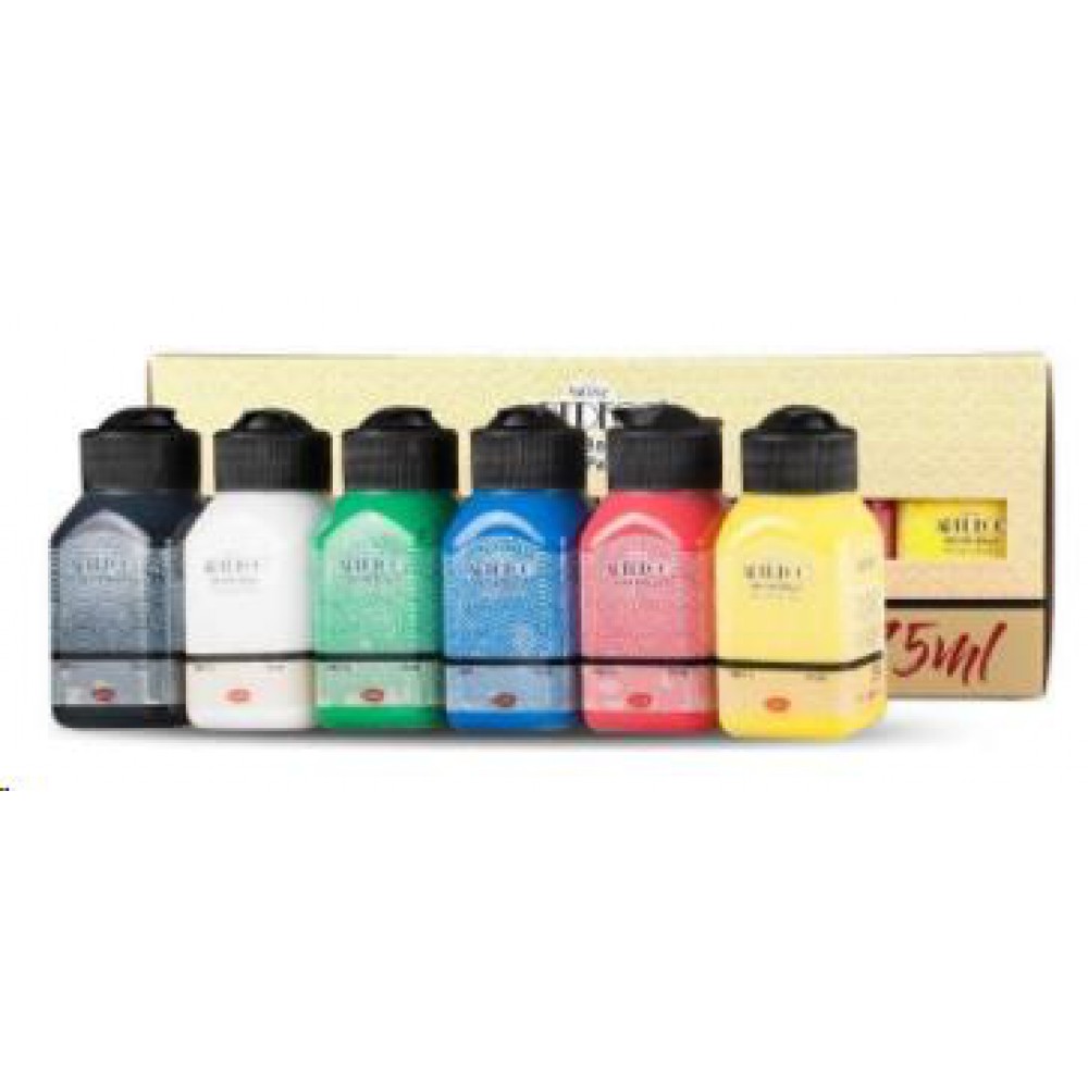 ARTDECO AKRİLİK BOYA 6*75ml SET CANLI RENKLER 0701