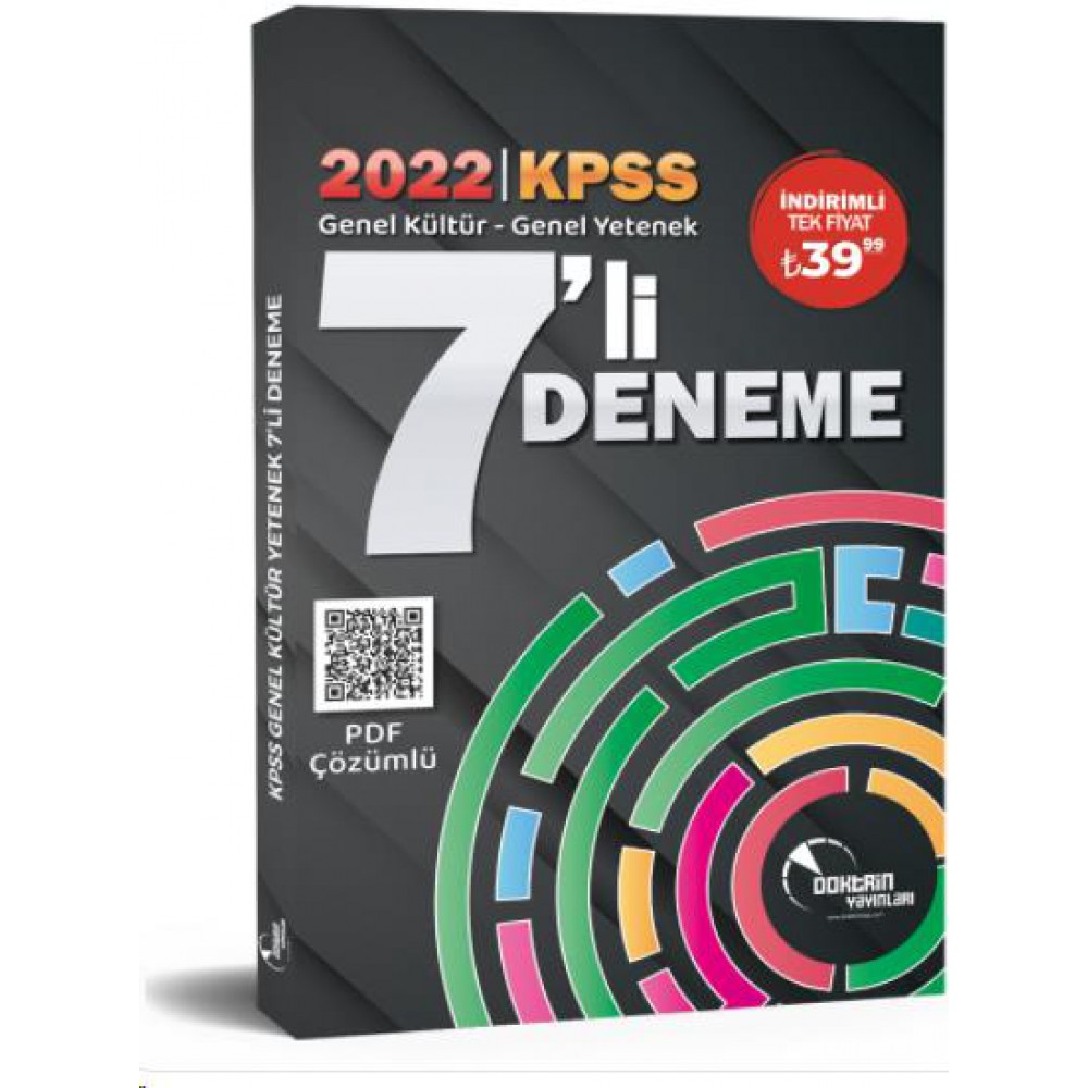 Doktrin 2022 KPSS Genel Kültür Genel Yetenek 7 li Deneme Sınavı (PDF Çözümlü)