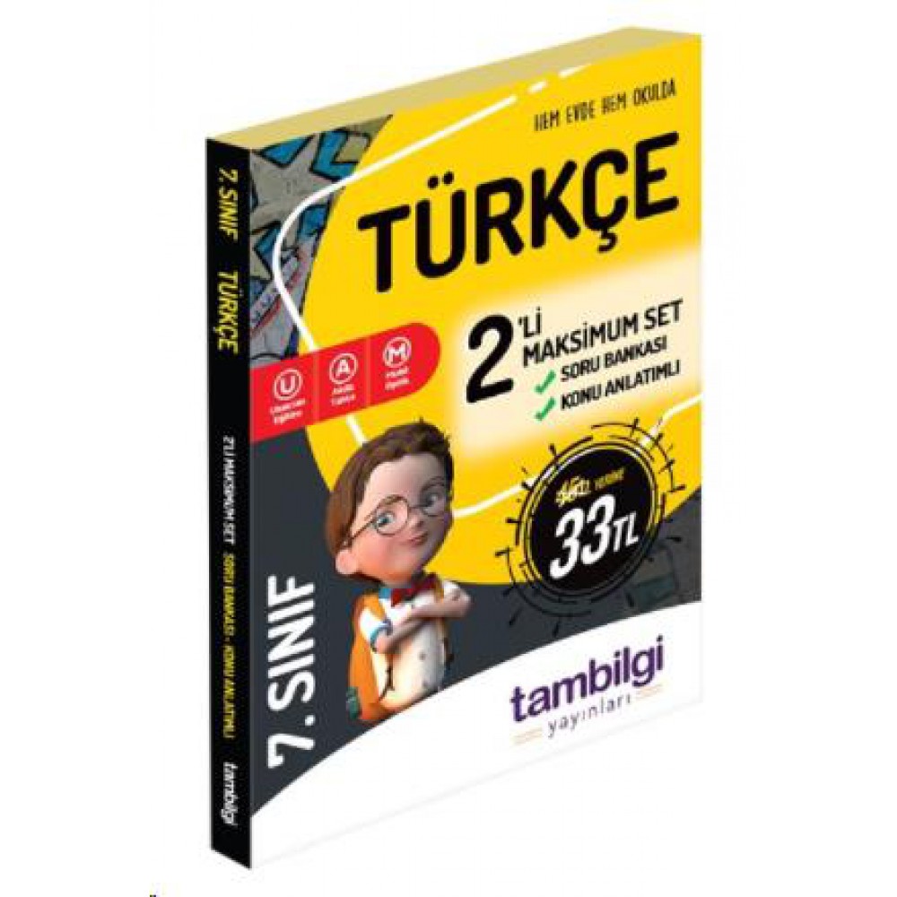 Tam Bilgi 7.Sınıf Türkçe 2 li Soru Bankası-Y.test