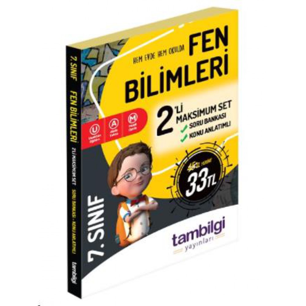 Tam Bilgi 7.Sınıf Fen Bilimleri 2 li Soru Bankası-Y.test