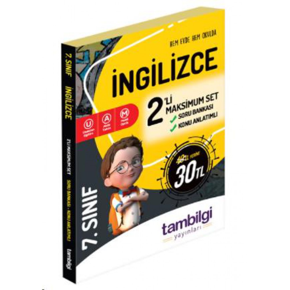 Tam Bilgi 7.Sınıf İngilizce 2 li Soru Bankası-Y.test