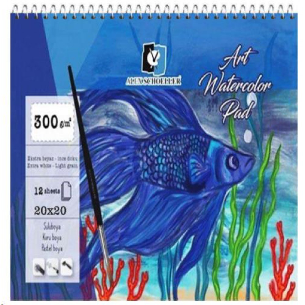 ALEX ART 20*20 SULUBOYA DEFTERİ 300gr