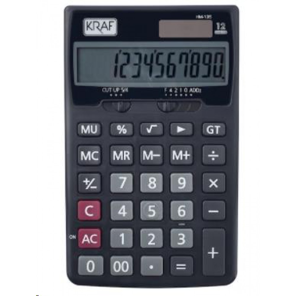 KRAF HESAP MAKİNASI MASAÜSTÜ 12 HANE HM-135